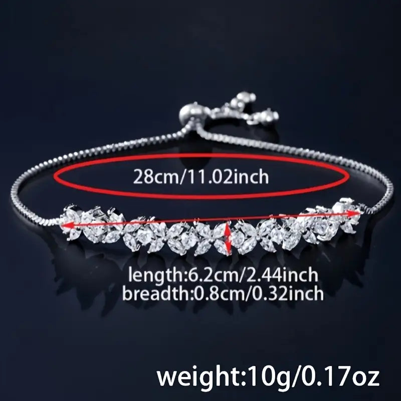 Sparkling Synthetic Bracelet