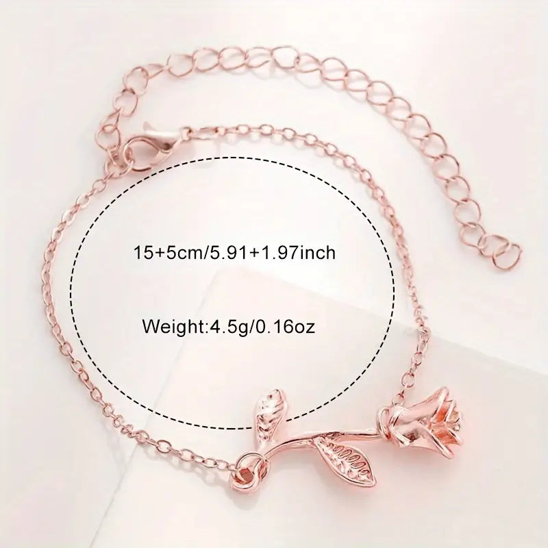 Quartz Watch / Flower Bracelet