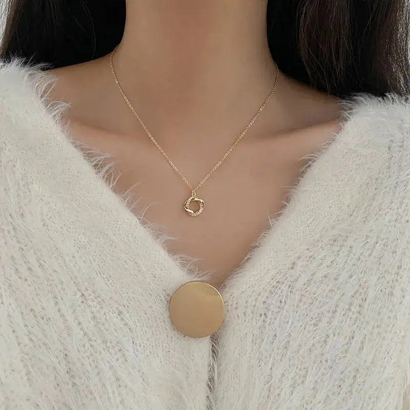 Circle Pendant Necklace