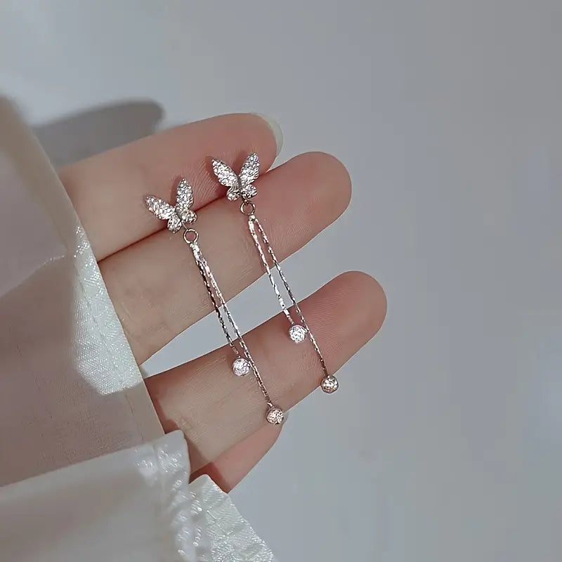 Butterfly Tassel Earrings