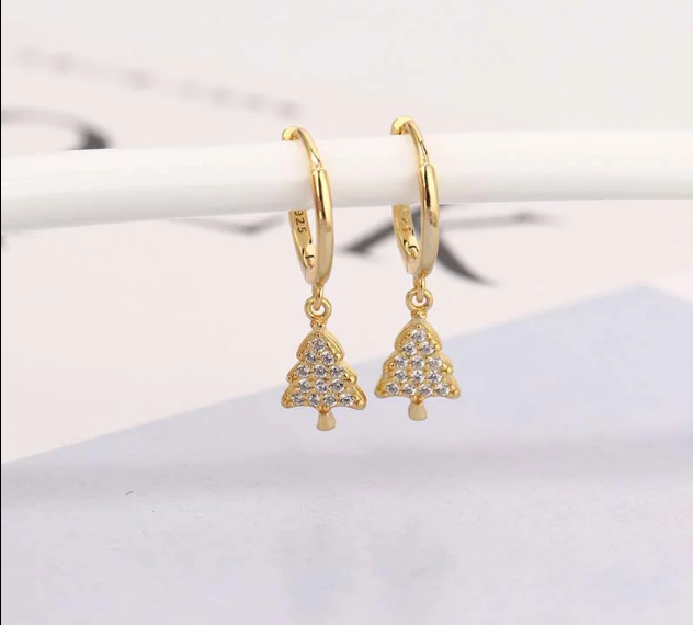 Trendy Tree Buckle Earrings