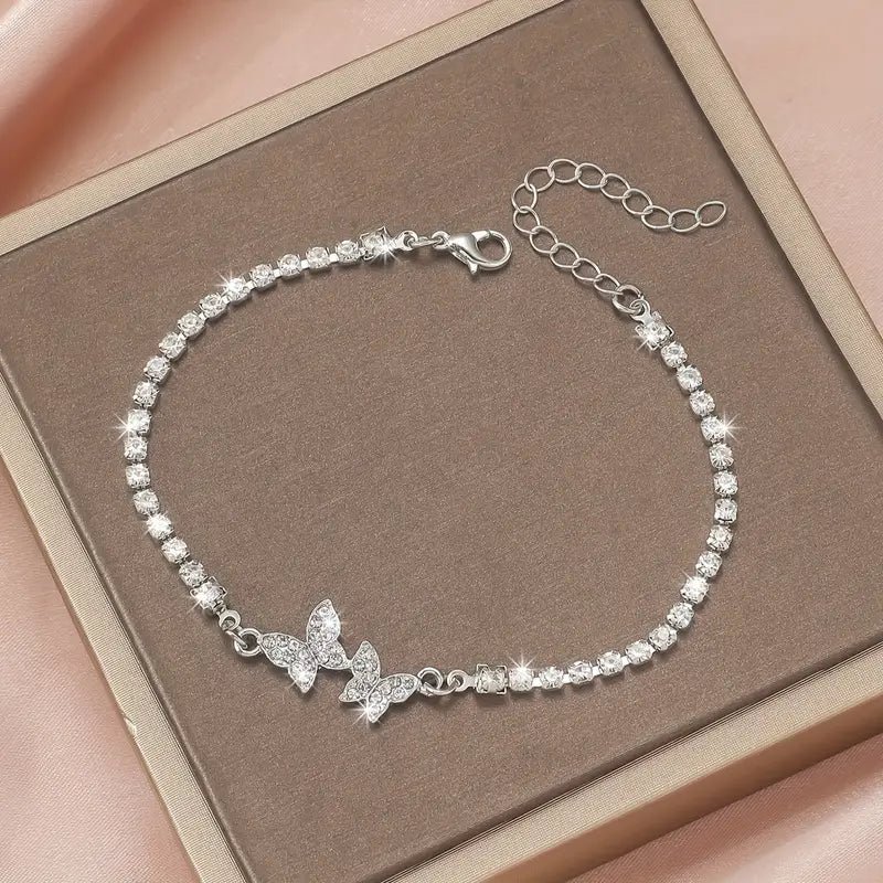 Butterfly Rhinestone Bracelet