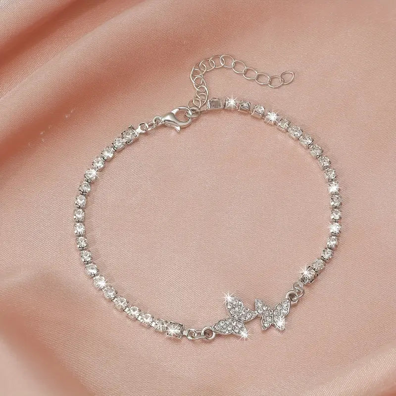 Butterfly Rhinestone Bracelet