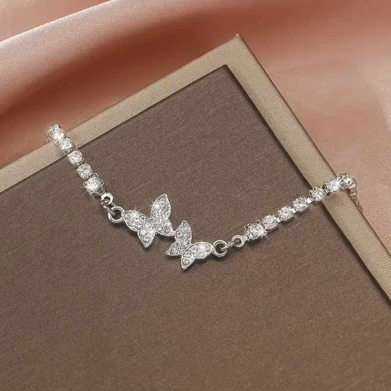 Butterfly Rhinestone Bracelet