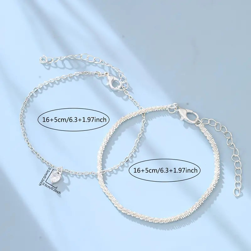 Heart Pendant Bracelet