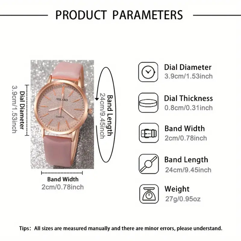 Quartz Watch / Flower Bracelet